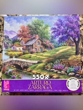 🧩✨ CEACO 550 Piece Puzzle – Arturo Zarraga Cottage Scene
